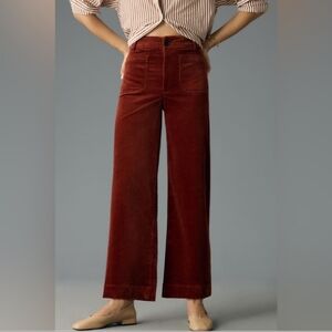 Anthropologie Rust Wide-Leg Pants